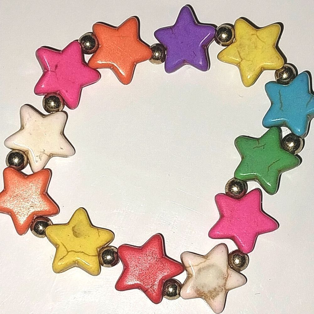 Rainbow Colorful Star Bracelet For Kids And Adults - Picture 9 of 9